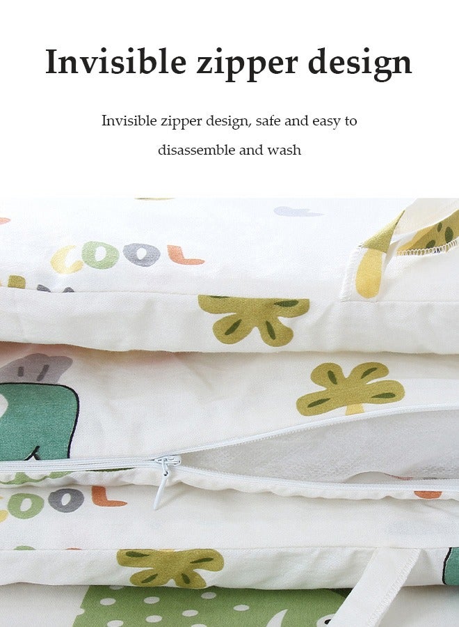 DUNISO Baby Crib Bumper Breathable, anti collision crib cushion, rectangular crib protective pad, can be spliced and bent, four season universal，suitable for boys and girls, 180 * 28cm - Image 4