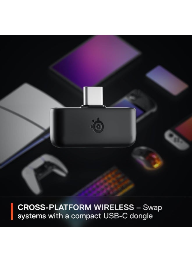 SteelSeries Arctis Nova 5 Wireless - Gaming Headset for PC, PS4/5, Switch, Mobile - 100+ Audio Presets via App - Neodymium Magnetic Drivers - 60H Battery - 2.4GHz or BT - ClearCast Gen2.X Mic - Image 2