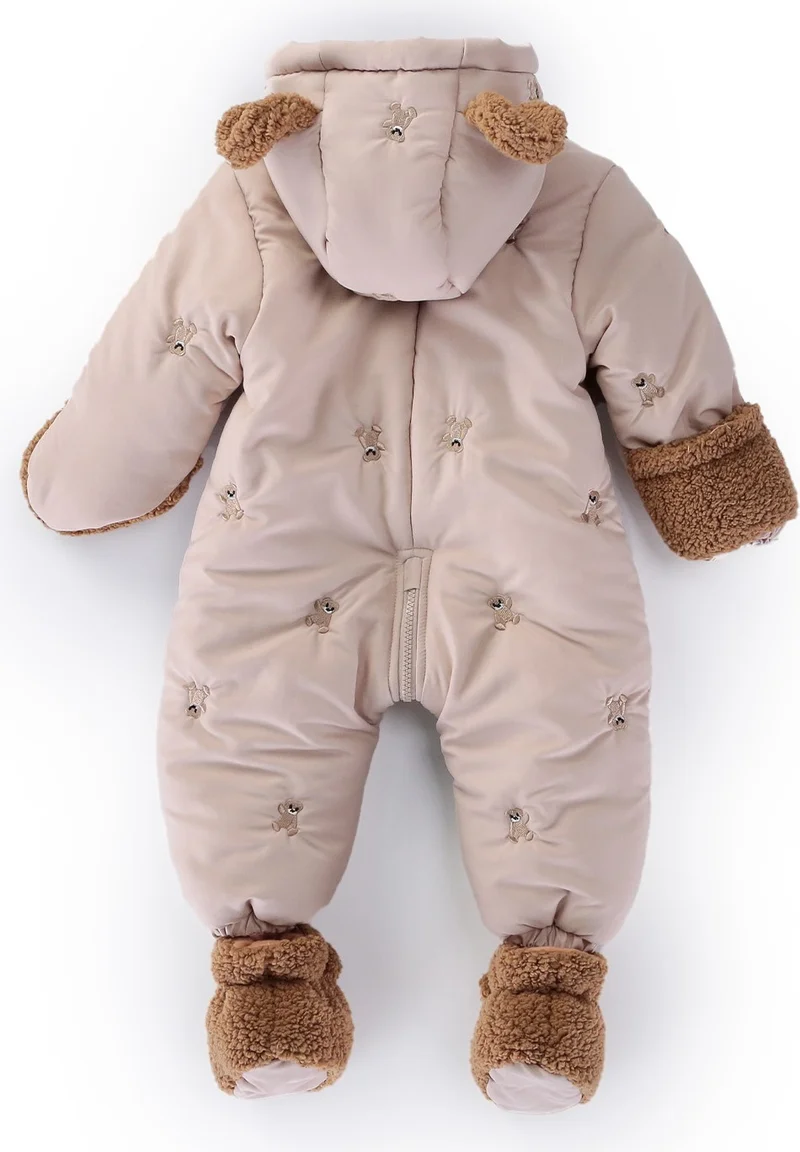 بوديوم جييم Podium Clothing Baby Bear Figured Winter Furry Booties Glove Hooded Cosmonaut Astronaut Jumpsuit