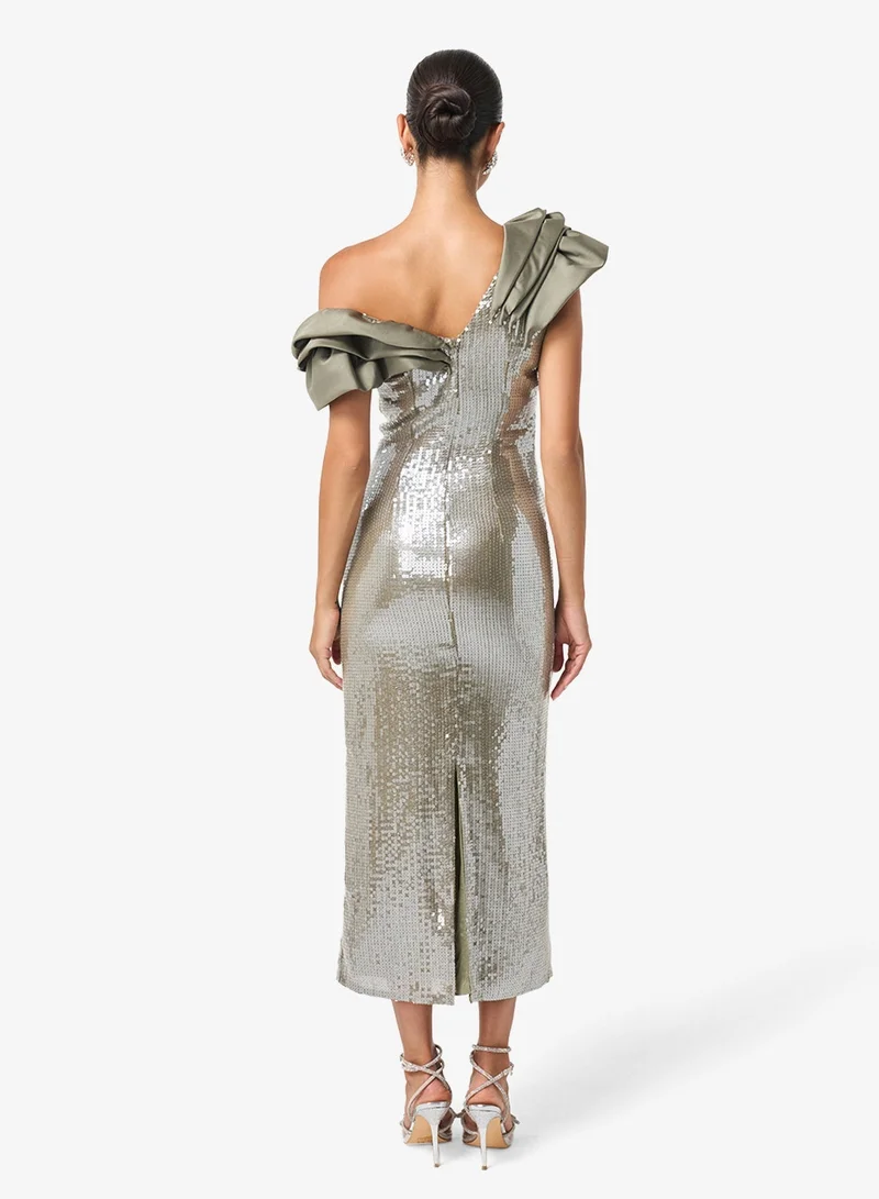 Threadz by Ajooni  Sequin Maxi Dress for Women | Best Price UAE