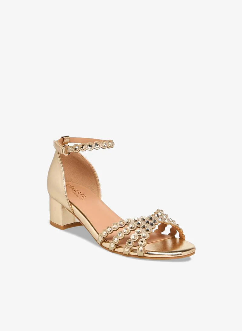 Celeste Girls Block Heel Ankle Strap Sandals Ramadan Collection
