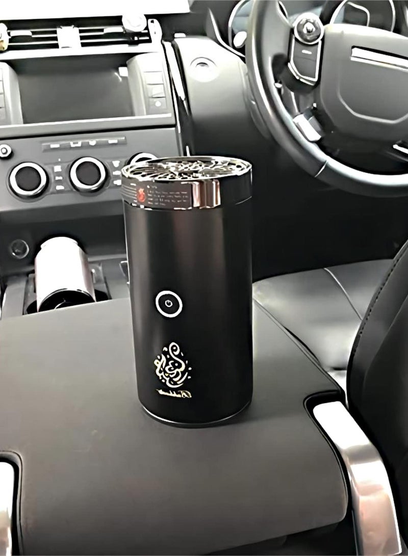 Bakhoor Car Bakhoor Portable Arabian Electronic Aromatherapy Incense Burner Rechargeable USB Type C Portable Electric Incense Burner Aromatherapy Machine Muslim Ramadan Aroma Diffuser - Image 3