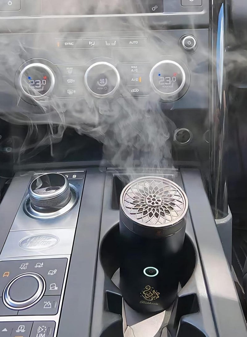 Bakhoor Car Bakhoor Portable Arabian Electronic Aromatherapy Incense Burner Rechargeable USB Type C Portable Electric Incense Burner Aromatherapy Machine Muslim Ramadan Aroma Diffuser - Image 4