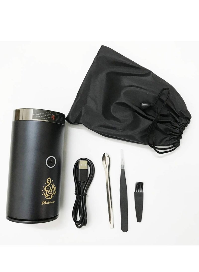 Bakhoor Car Bakhoor Portable Arabian Electronic Aromatherapy Incense Burner Rechargeable USB Type C Portable Electric Incense Burner Aromatherapy Machine Muslim Ramadan Aroma Diffuser - Image 5