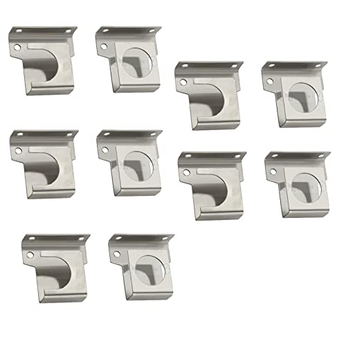 4 Ever 4ever Stainless Steel Solid 25 mm Curtain Rod Universal Wall to Wall Bracket for Door and Windows - Pack of 5 Pair - Image 1