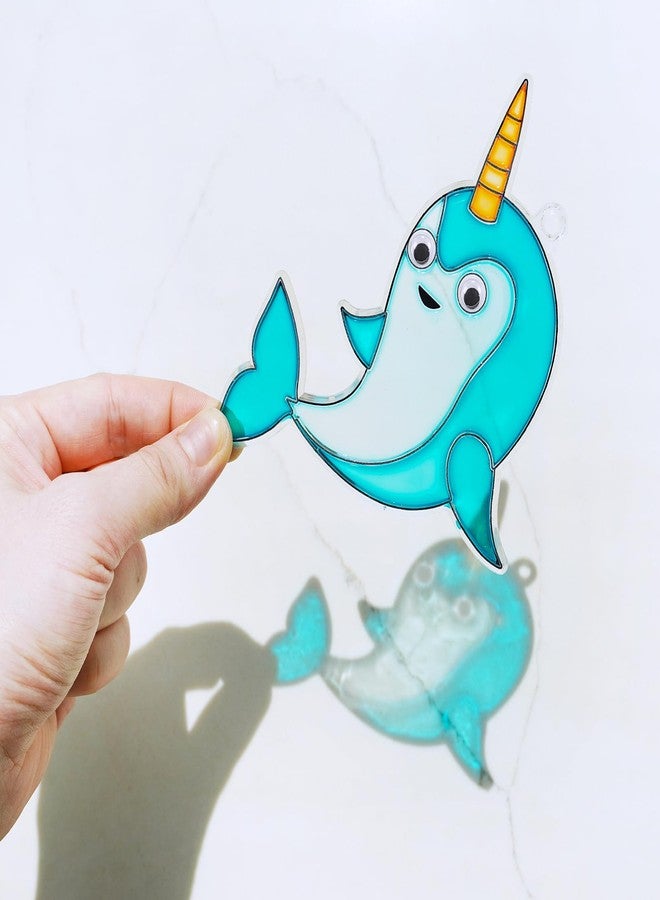 Winlyn 33 Sets Winter Polar Animal Suncatchers Ornaments Decorations DIY Window Paint Art Suncatchers Winter Craft Kits Winter Sun Catchers for Kids Christmas Holiday Classroom Activities Art Project - Image 4