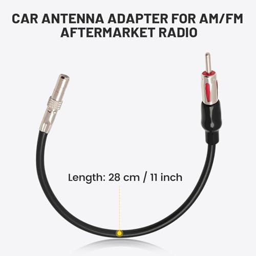 Anina Aftermarket Radio Antenna Adapter Connector Plug for Select 2006-2014 Ford F150 Explorer Mustang Fusion Lincoln Mercury - Image 2