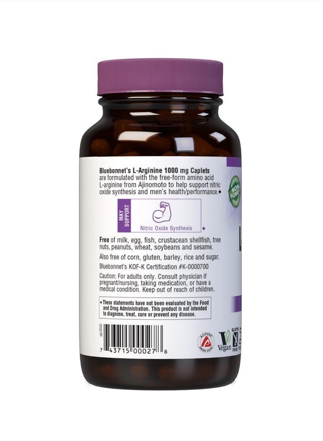 Bluebonnet LArginine 1000 Mg Vitamin Capsules, 100 Count - Image 3