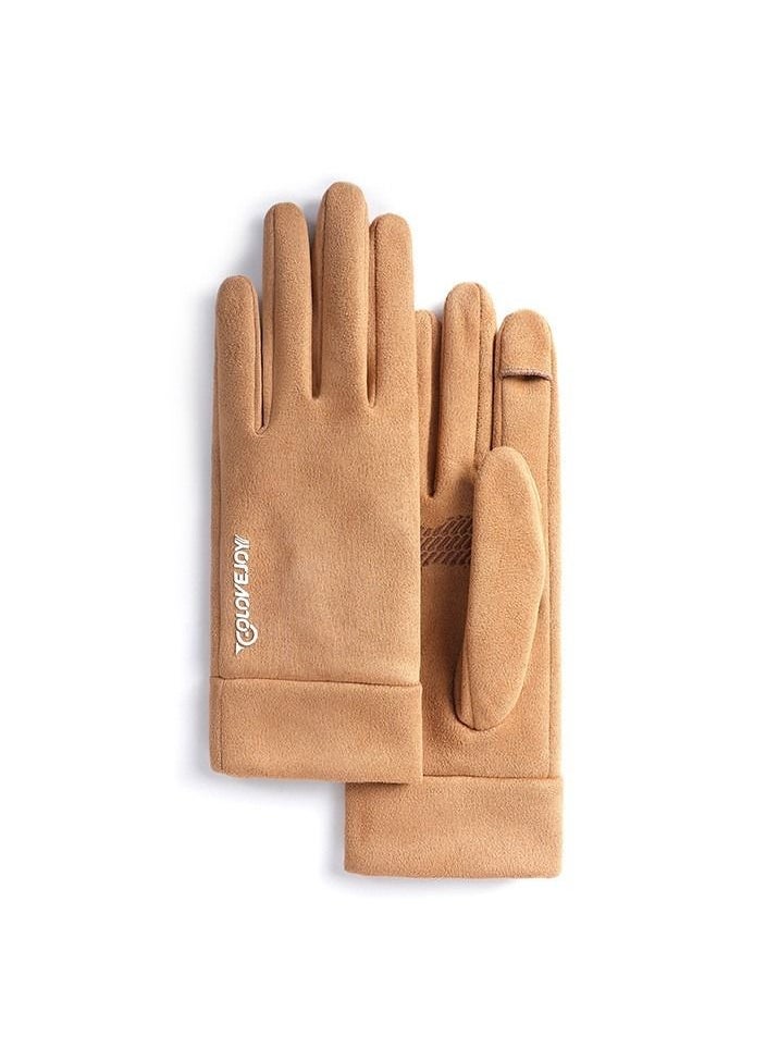 Golovejoy Outdoor Riding Touch Screen Plush Cold Proof And Wind Proof Gloves 