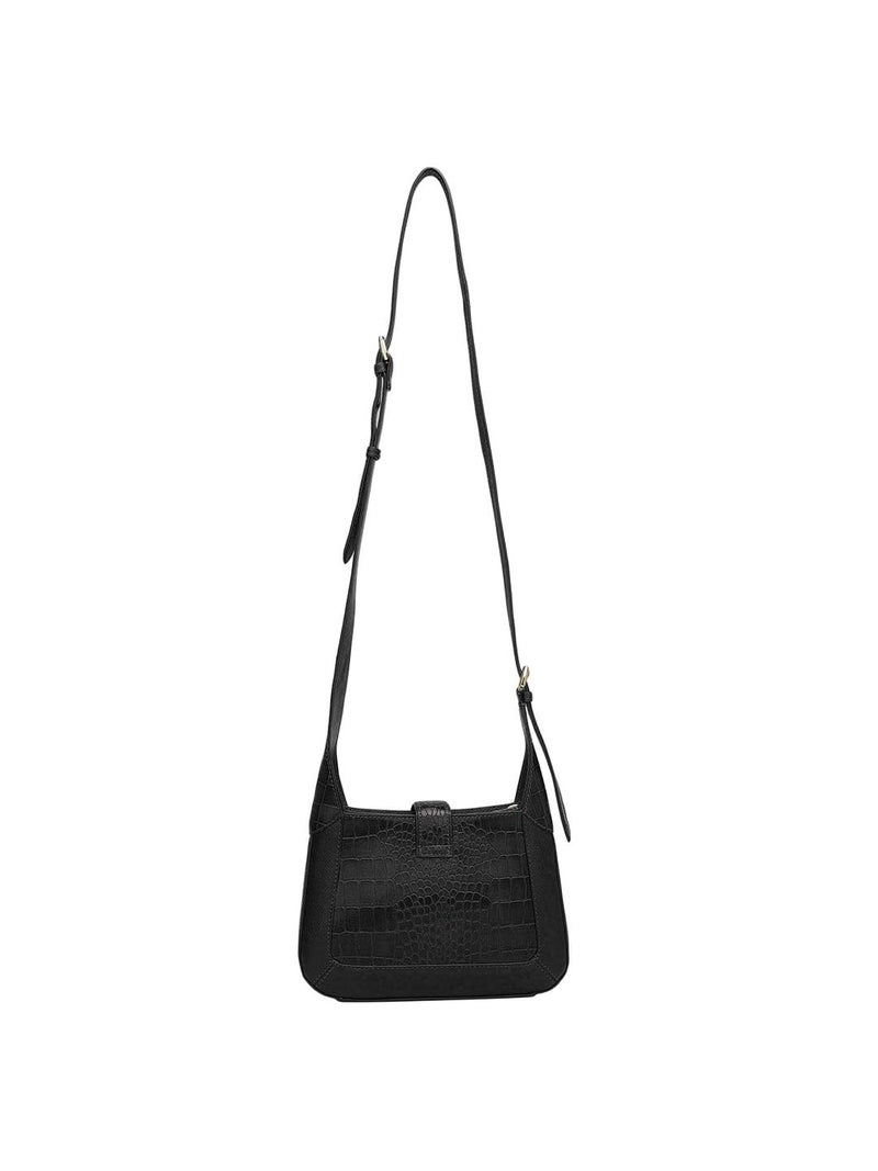 Da Milano Women's Leather Sling Bag - Black - Image 4