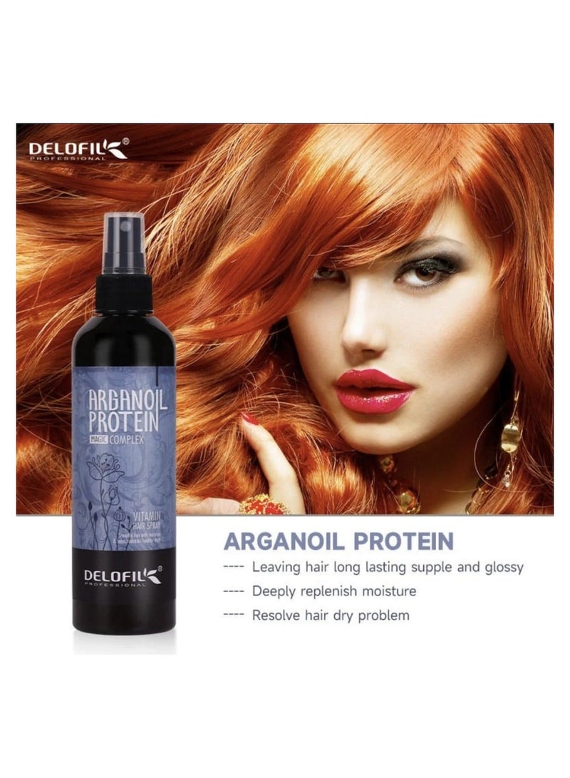 DELOFIL Deloville Vitamin Hair Spray 260 ml Magic Argan Oil Protein - Image 4