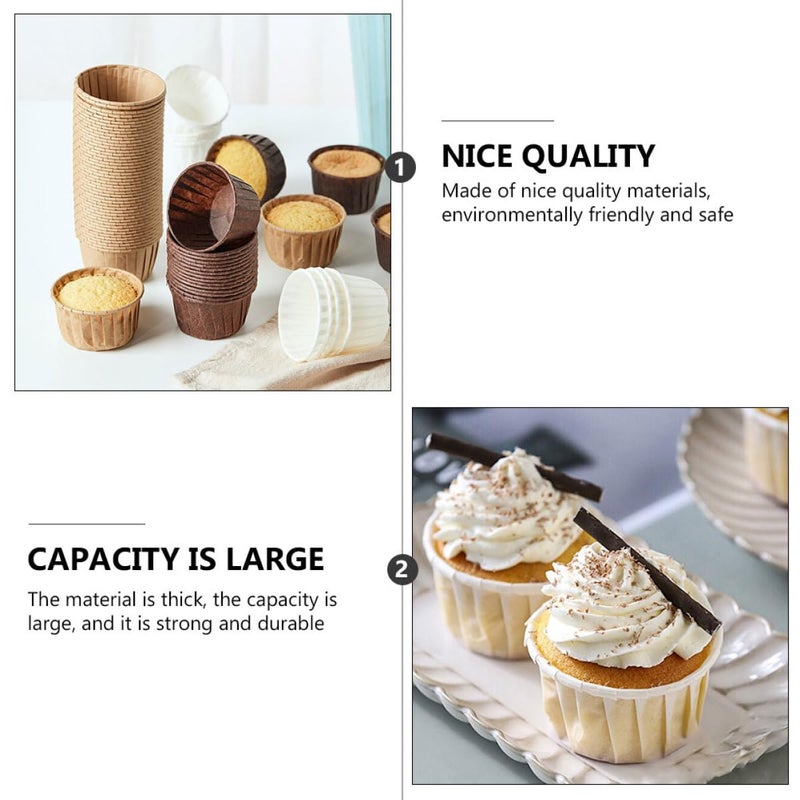 150 Pcs Assorted Color High Temperature Resistant Muffin Baking Cups For Birthday Wedding Party - Image 5
