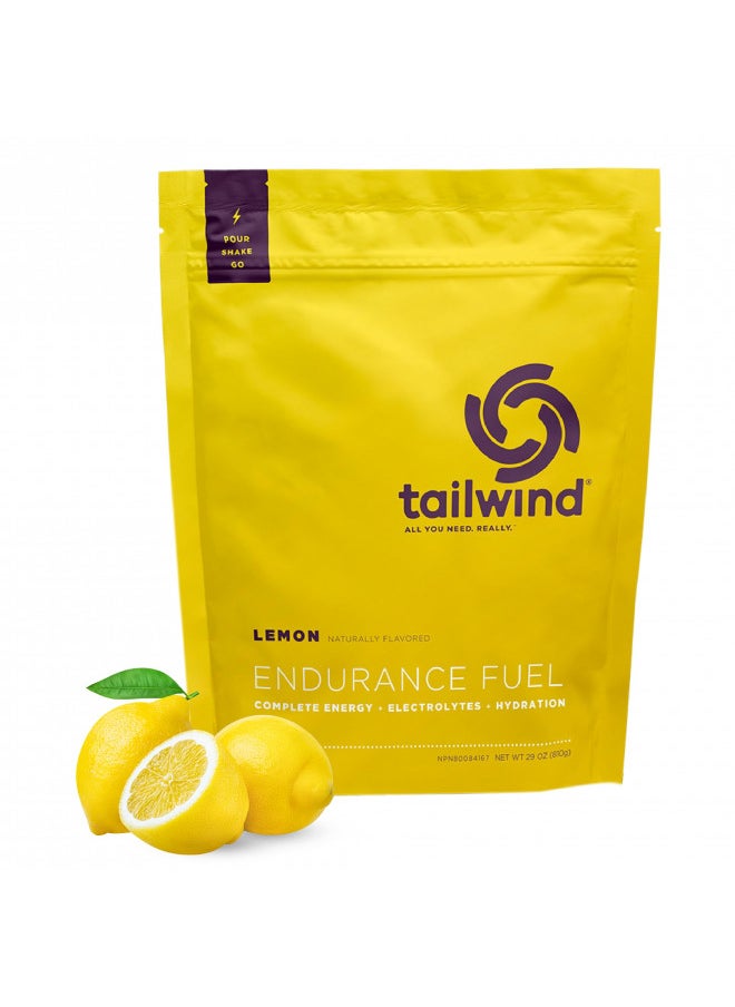 Tailwind Nutrition Tailwind Nutrition Endurance Fuel, Sports Drink Powder Mix with Electrolytes, Non-GMO, Free of Soy, Dairy, and Gluten, Vegan Friendly, Lemon, 30 Servings  - Image 1