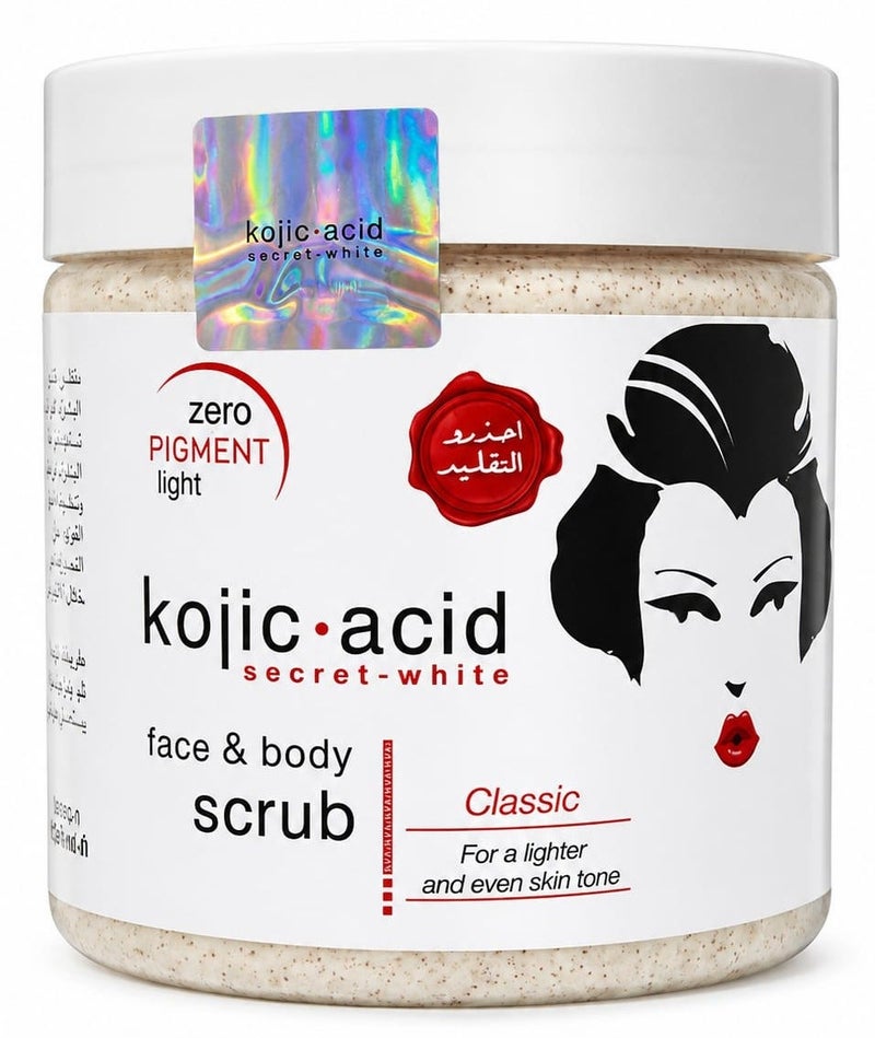 Kojic Acid Face & Body Scrub Classic For A Lighter And Even Skin Tone 500ml 521ml - Image 1