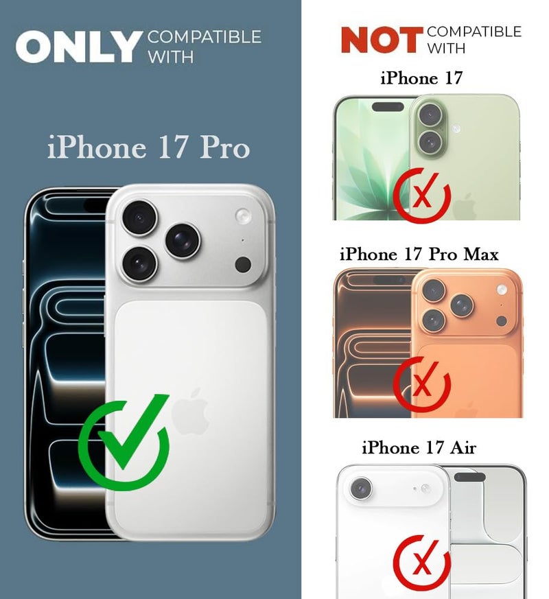 Jkobi Lifetime Anti-Yellow Clear Back Cover Case for Apple iPhone 17 Pro (Sleek Hard Crystal | Shockproof and Camera Protection) - Image 4