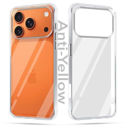 Jkobi Lifetime Anti-Yellow Clear Back Cover Case for Apple iPhone 17 Pro (Sleek Hard Crystal | Shockproof and Camera Protection) - Image 1