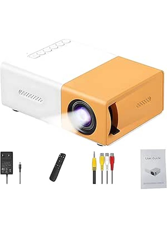 Yg300 Mini Projector 4K 1080P Portable 4.9 X 3.3 In Integrated Speaker Wired Screen Mirroring Remote Control For Bedroom - Image 1