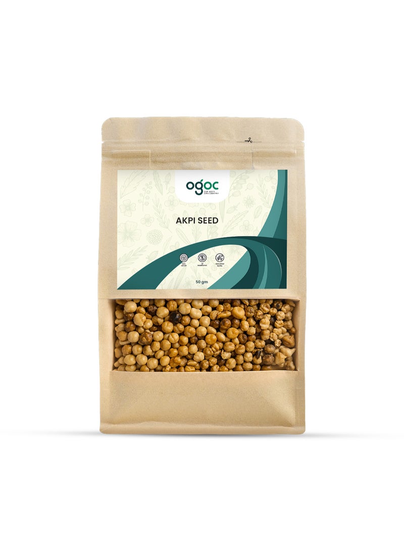 OGOC Akpi Seeds Ricinodendron Heudelotii Dried Culinary Seeds Traditional African Spice Aromatic Soup Thickening Seeds For Cooking Seasoning Sauces - Image 1