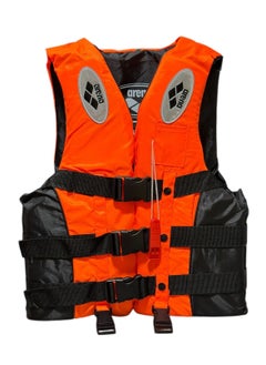 QSHOP Versatile life jacket with rescue whistle and secure locking safety belt - ideal for safety during swimming and water activities  - Image 2