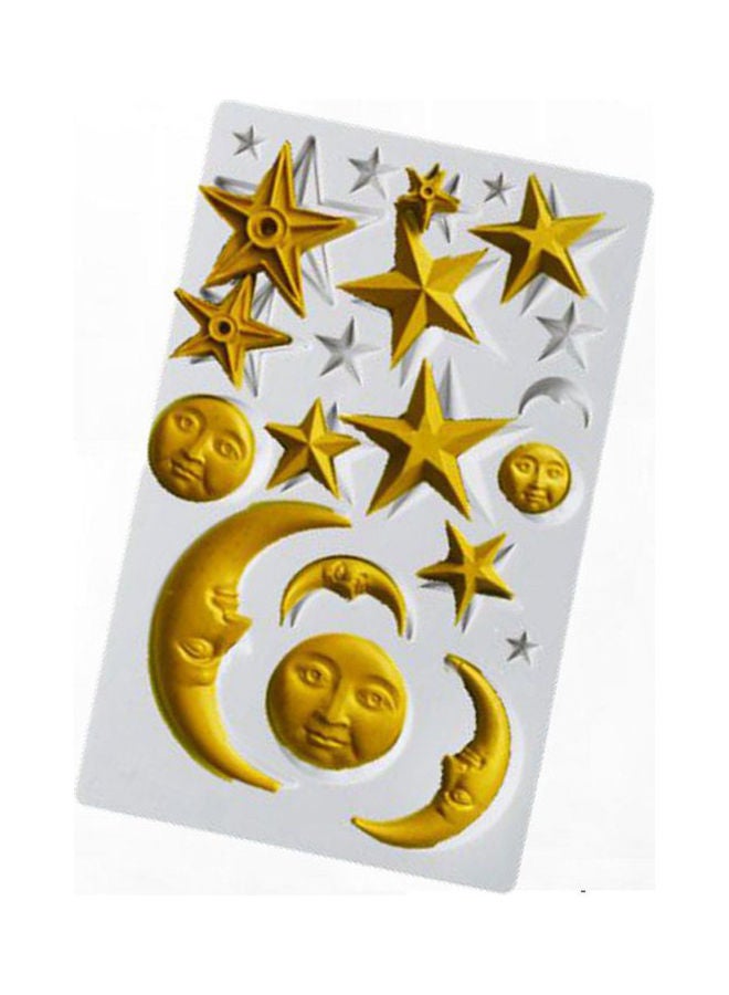 NIBEMINENT Multi-cavity Baking Mold Stars Moon-faces Human Faces Silicone Cake Mousse Mould Food-grade Diy multicolor 19*19*19cm - Image 4