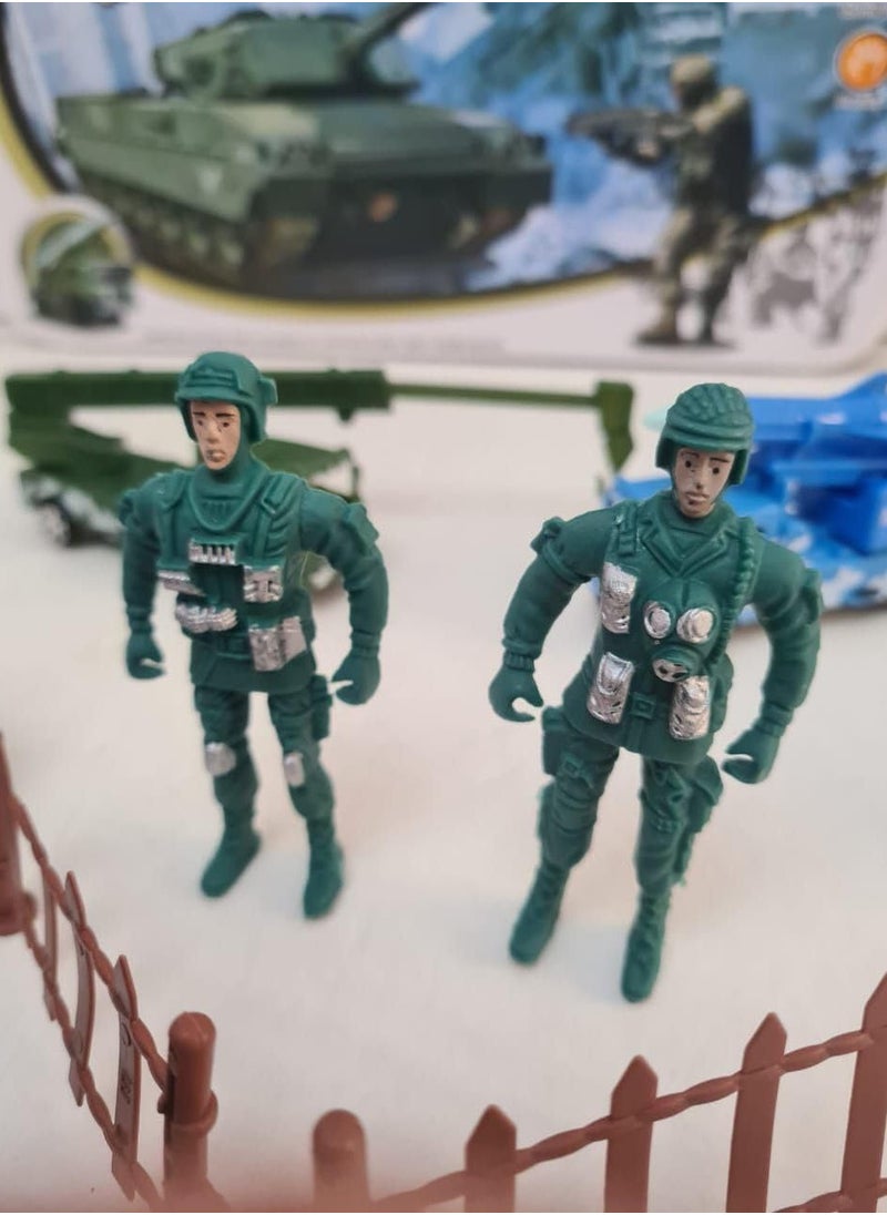 Whynot Missile Force Military Toy Set for Kids – Pull-Back Army Vehicles with Soldier Figures and Weapons – Tactical War Play Set 🚓🪖🎖️  - Image 5