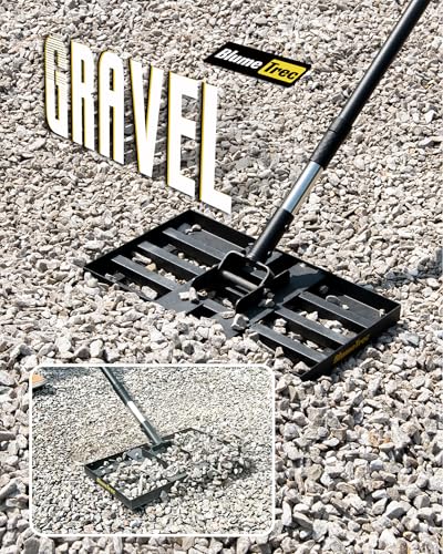 BlumeTrec Lawn Leveling Rake 17x10 Heavy Duty Sand Leveling Tool with 67FT Stainless Steel Long Handle Golf Rake for Soil Compost Gravel Lawn Leveler for Yard Garden Landscaping Level Tool - Image 3