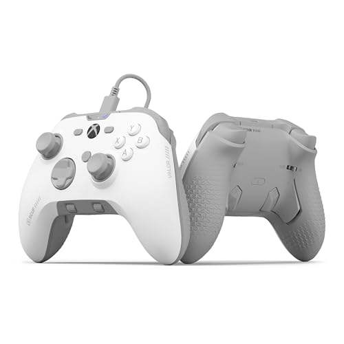SCUF VALOR PRO Wired Performance Xbox Controller – Customizable Back Paddles, Instant Triggers, Hall Effect Thumbsticks, Audio Controls, Xbox Series X|S, Xbox One, Windows PC – White - Image 1
