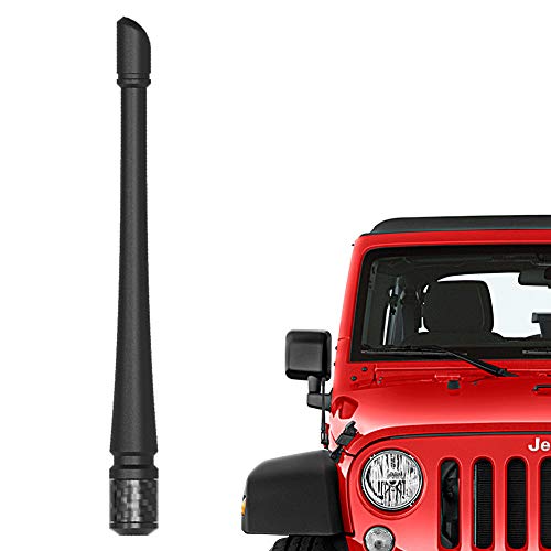 RYDONAIR Short Antenna Compatible with Jeep Wrangler 2007+ & Jeep Gladiator 2020+, Internal Copper Coil for Enhanced Reception, Car Wash Proof, 7 inches Rubber Antenna Replacement - Image 1