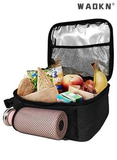 WAOKN High Quality Eco-friendly Material Insulated Lunch Bag Cooler Bag Compact 6L Lunch Bag for Men Women Office Kids School Adult Work Picnic Travel College Premium Lunch Bag  - Image 2