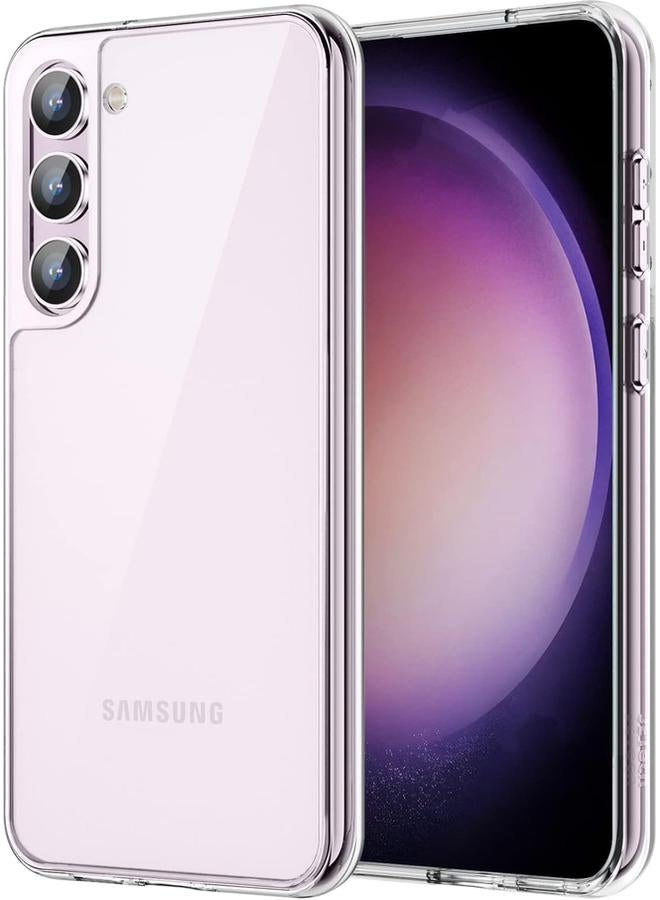 جي تيك حافظة لهاتف سامسونج جالاكسي S23+ S23 Plus 5G مقاس 6.6 بوصة غير قابلة للاصفرار ومضادة للصدمات وواقية للهاتف ومضادة للخدش وظهر صلب شفاف من مادة البولي كربونات - Image 1