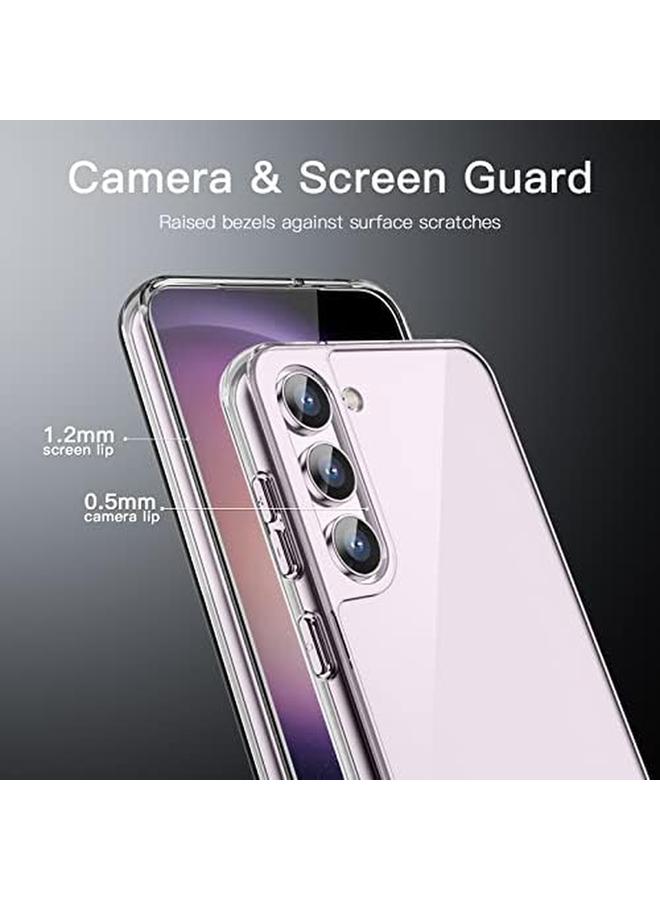 جي تيك حافظة لهاتف سامسونج جالاكسي S23+ S23 Plus 5G مقاس 6.6 بوصة غير قابلة للاصفرار ومضادة للصدمات وواقية للهاتف ومضادة للخدش وظهر صلب شفاف من مادة البولي كربونات - Image 5