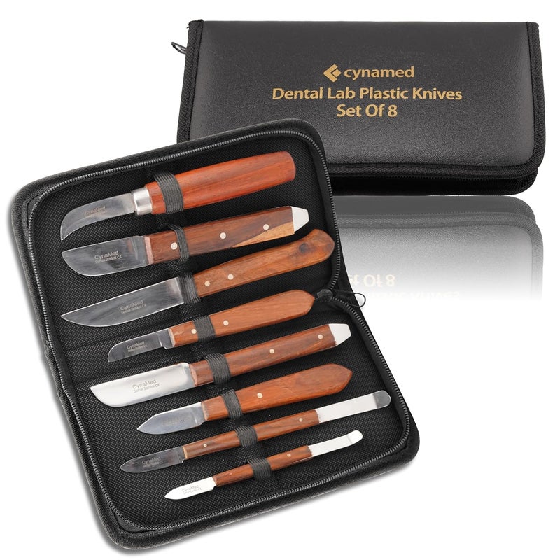 CYNAMED Dental Fahenstock Large, Small Knife, Plaster Alignate Spatula and Knife Mixing Modeling Labratory Restorative Instruments (8) - Image 3