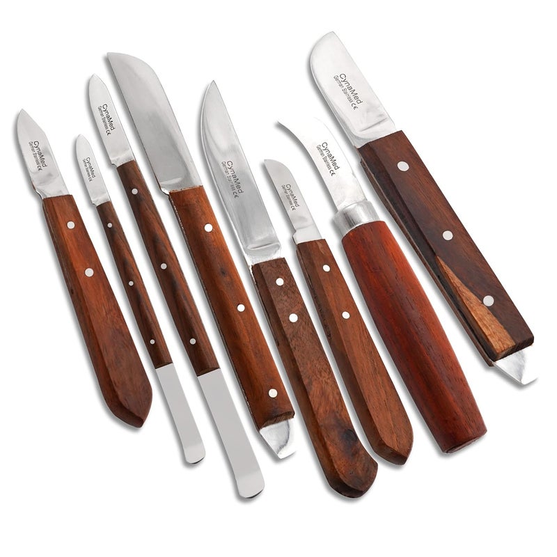 CYNAMED Dental Fahenstock Large, Small Knife, Plaster Alignate Spatula and Knife Mixing Modeling Labratory Restorative Instruments (8) - Image 2