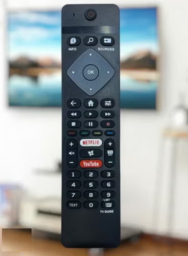 Smart TV Remote – Universal Replacement Remote Control for Smart LCD & LED TVs | Plug-and-Play, No Programming Required, Long Range IR Signal, Responsive Buttons | Compatible with Multiple Models – Black - Image 3