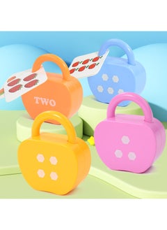 Generic Early Education Matching Numbers And Letters Unlock Game Key Fine Movements Children's Training Baby Educational Toys-Color:For Apple Locks 5 Pack-color Box  - Image 4