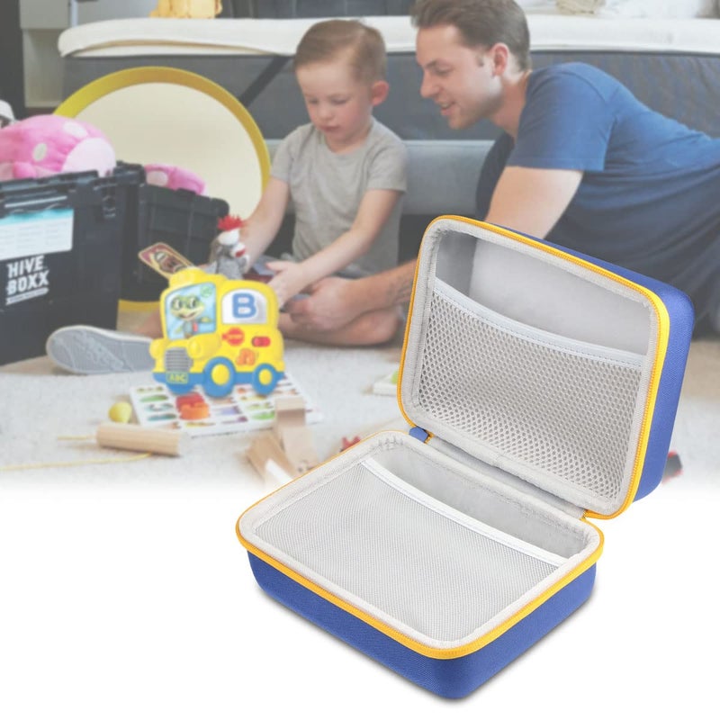 co2crea Hard Travel Case Replacement for Leapfrog Fridge Phonics Magnetic Letter Set (Blue Case + Yellow Zipper) - Image 5