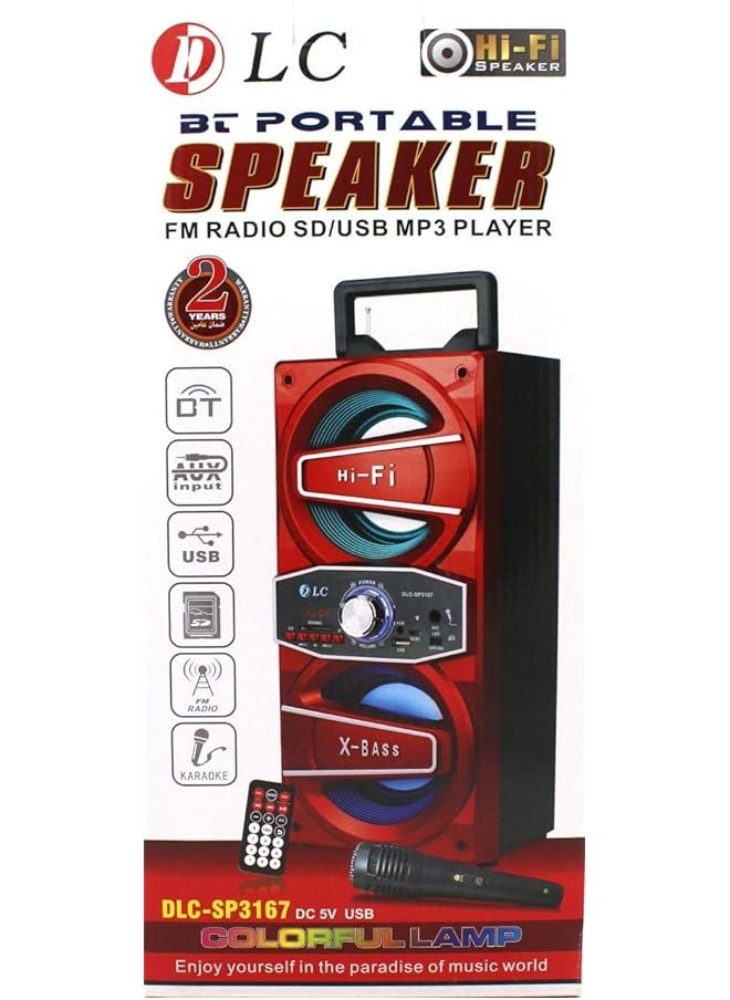 DLC - Portable Bluetooth Wireless Speaker Fm Radio Sd Usb Mp3 Player - Image 1