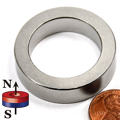 CMS Magnetics® Super Strong Neodymium Magnets Ring N45 1-1/2"OD x 1.065" ID x 3/8" - Rare Earth Ring Magnet - Science Projects School and Magnetism Education - Image 4