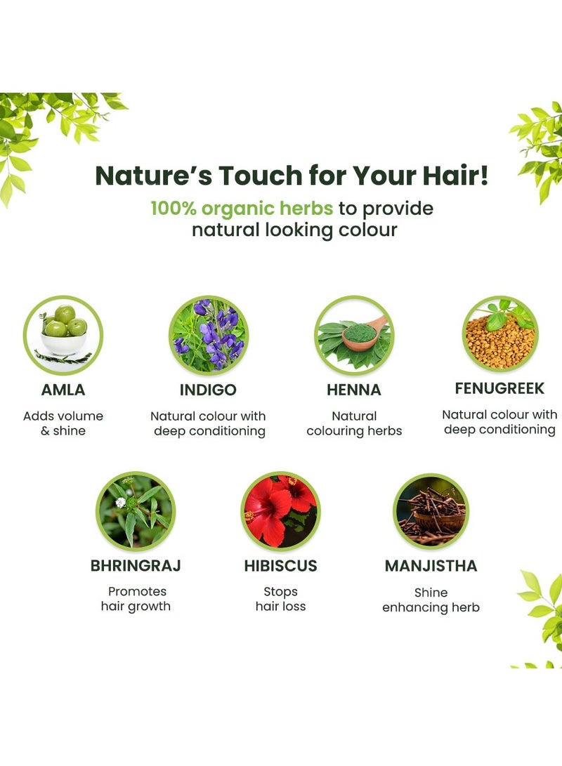 Radico Colour Me Organic 100% Organic Hair Color, 100g, Light Brown - Image 3