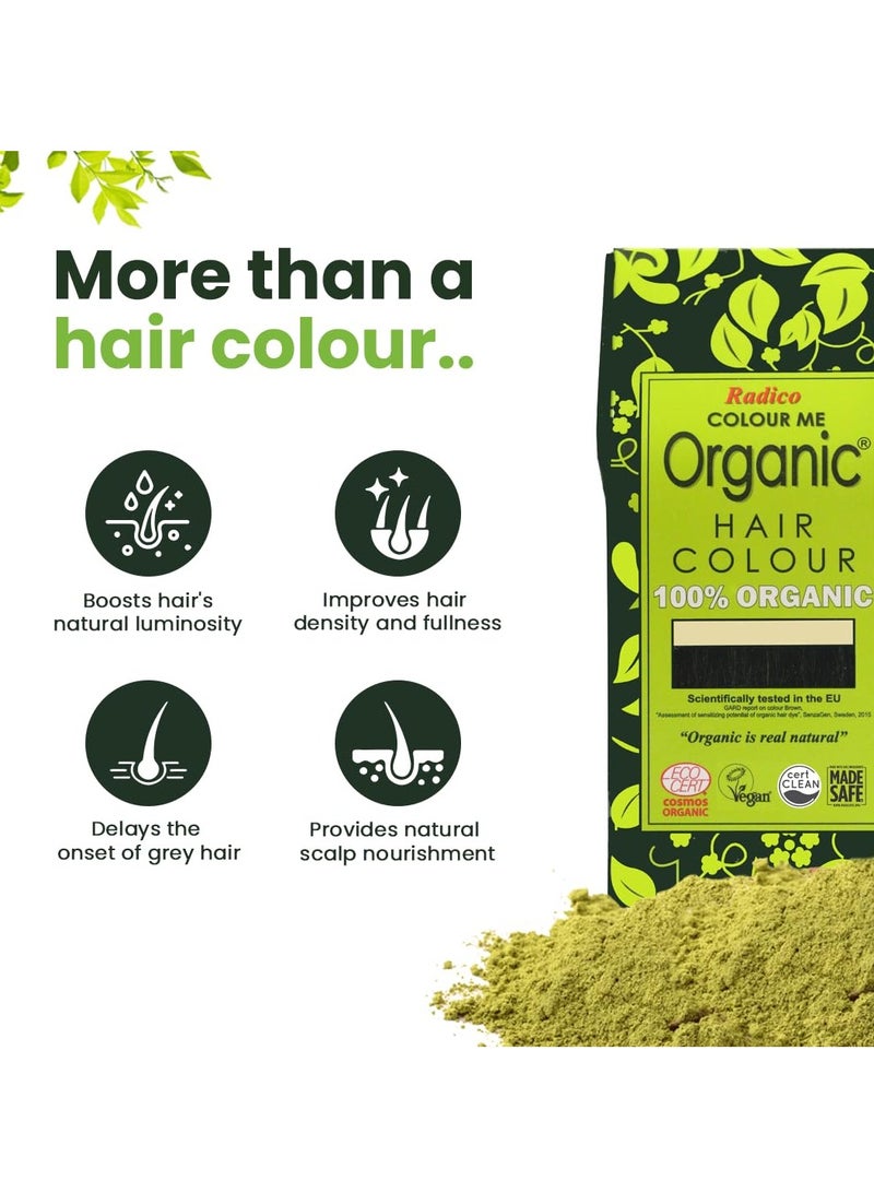 Radico Colour Me Organic 100% Organic Hair Color, 100g, Light Brown - Image 4
