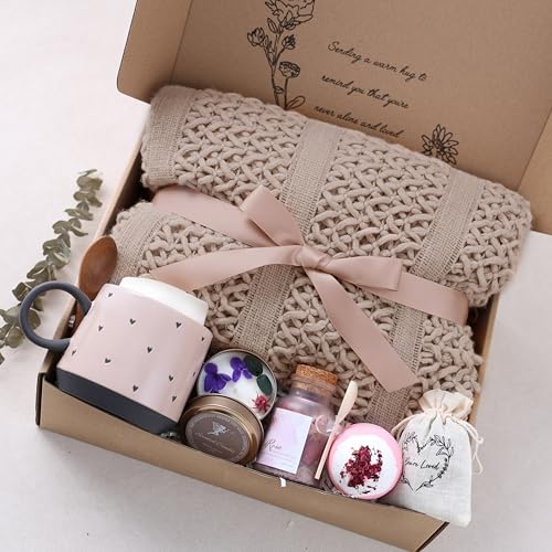 CASTATEO Get Well Gift Baskets for Women -Brithday Gift,Self Care Package,After Surgery Recovery, Sympathy/Thinking of You Gift,Condolence/Grief/Farewell/Bereavement/Miscarriage Gifts for Women - Image 1