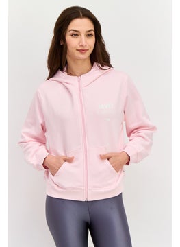 Levi's Women Hooded Brand Logo Sweatshirt, Pink  - Image 1