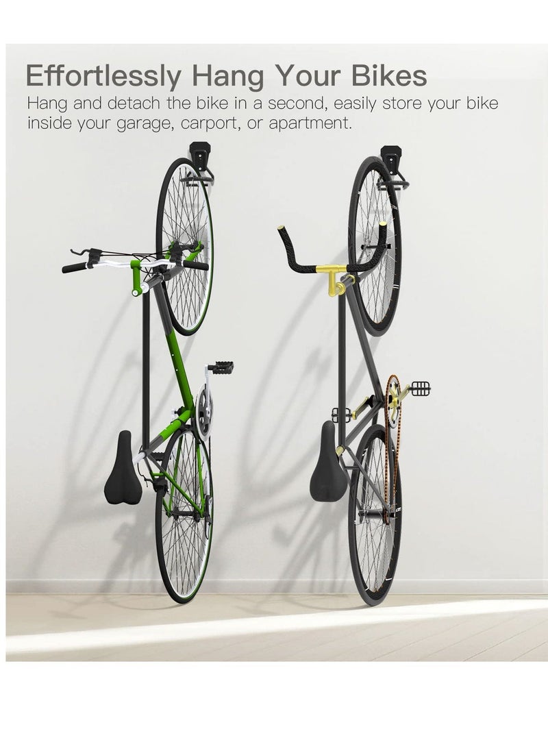 Generic Bike Wall Mount, Bike Hanger Rack, Heavy Duty Bike Hooks Wall Mount Rack Holder, Heavy Duty Bicycle Storage Hanger Vertical Stand for Garage  - Image 2