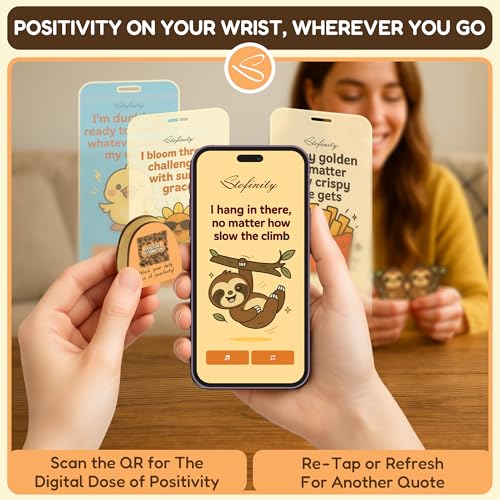 Stofinity Emotional Support Sloth Gifts For Women Girls - Positive Affirmations Cards For Teen Girl, Stress Relief Inspirational Gifts For Women College Student, Christmas Sloth Decor Gift - Image 5