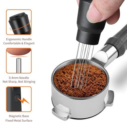 brikinte أداة WDT المحسّنة مع مغناطيس قوي لصانعة القهوة الإسبريسو Breville Barista، أداة توزيع الإسبريسو ملحقات الإسبريسو لملحقات Ninja Luxe Cafe - Image 4
