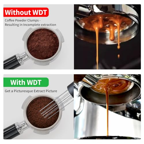 brikinte أداة WDT المحسّنة مع مغناطيس قوي لصانعة القهوة الإسبريسو Breville Barista، أداة توزيع الإسبريسو ملحقات الإسبريسو لملحقات Ninja Luxe Cafe - Image 5