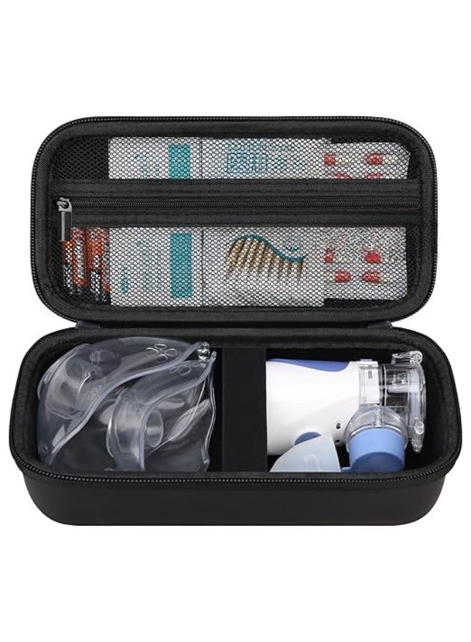 حقيبة سفر صلبة لجهاز البخاخات المحمول - شنطة قوية ومتينة للسفر والاستخدام اليومي - تصميم مريح ومنظم للأدوية والاحتياجات الأساسية - عملي وسهل الحمل - Image 1