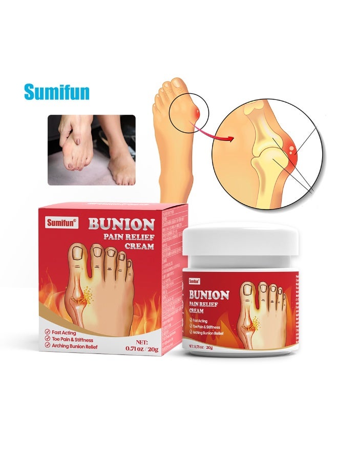 سوميفون 3 قطع كريم تخفيف الآلام من الوكعة ، آلام وتصلب إصبع القدم ، تخفيف الوكعة المقوسة - Image 1