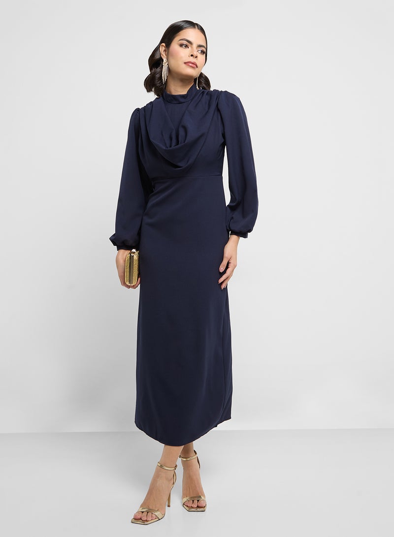 Khizana Cowl Neck Maxi Dress - Image 4