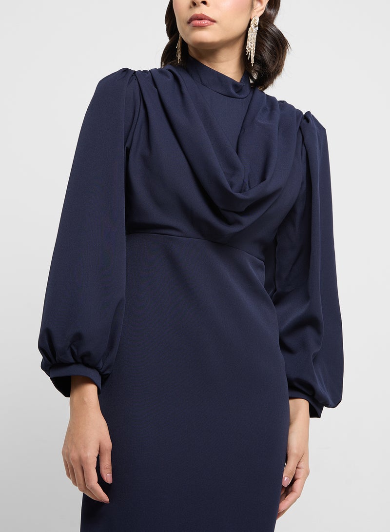 Khizana Cowl Neck Maxi Dress - Image 3